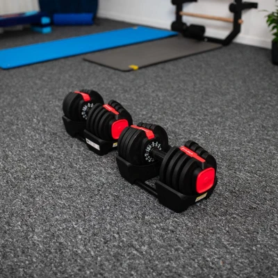 HMS Jednoruční / obouruční variabilní činka SGR18 PRO SET 3v1 40 kg