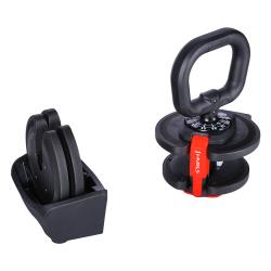 HMS Jednoručný / obojručný variabilný činka SGR18 PRO SET 3v1 40 kg