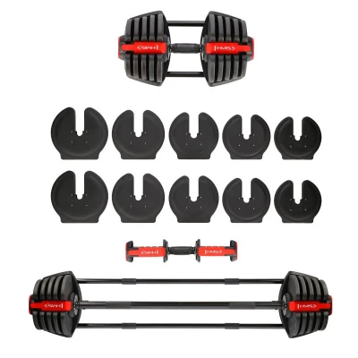 HMS Jednoruční / obouruční variabilní činka SGR40 PRO SET 2v1 40 kg