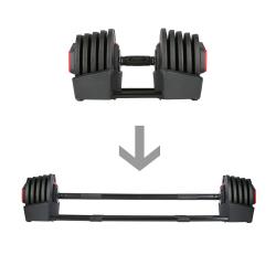 HMS Jednoručný / obojručný variabilný činka SGR40 PRO SET 2v1 40 kg