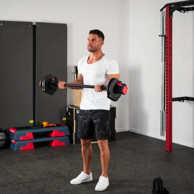 HMS Jednoruční / obouruční variabilní činka SGR40 PRO SET 2v1 40 kg