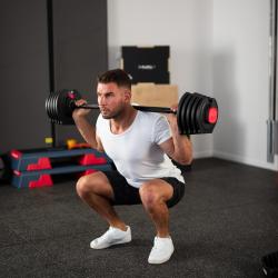 HMS Jednoručný / obojručný variabilný činka SGR40 PRO SET 2v1 40 kg