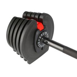 HMS Jednoručný / obojručný variabilný činka SGR40 PRO SET 2v1 40 kg