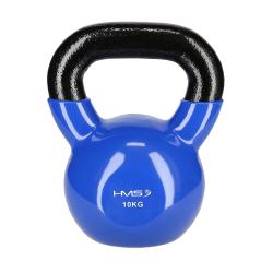 HMS Kettlebell pokrytý vinylem KN 10 kg, modrý