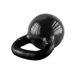 HMS Kettlebell pokrytý vinylem KNV08 8 kg, černý (VÝPRODEJ)