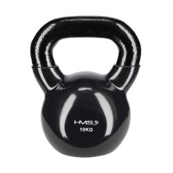 HMS Kettlebell pokrytý vinylom KNV10 10 kg, čierny HMS Kettlebell pokrytý vinylom KNV10 10 kg, čierny