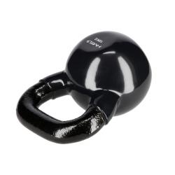 HMS Kettlebell pokrytý vinylem KNV10 10 kg, černý