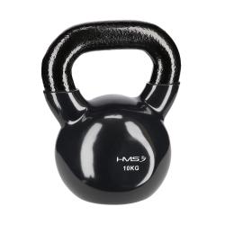 HMS Kettlebell pokrytý vinylem KNV10 10 kg, černý