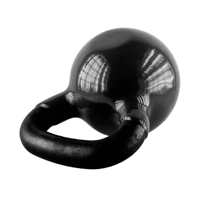 HMS Kettlebell pokrytý vinylem KNV12 12 kg, černý