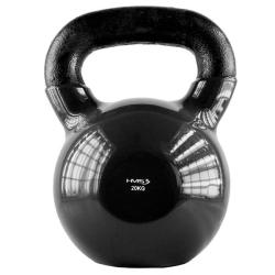 HMS Kettlebell pokrytý vinylem KNV20 20 kg, černý HMS Kettlebell pokrytý vinylem KNV20 20 kg, černý