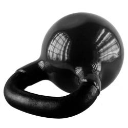 HMS Kettlebell pokrytý vinylem KNV24 24 kg, černý