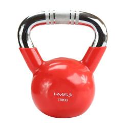 HMS Kettlebell s chrómovaným úchopom KTC 10 kg červený HMS Kettlebell s chrómovaným úchopom KTC 10 kg červený