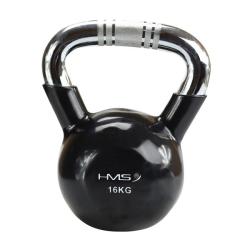 HMS Kettlebell s chromovaným úchopem KTC 16 kg černý HMS Kettlebell s chromovaným úchopem KTC 16 kg černý