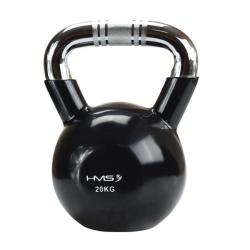 HMS Kettlebell s chrómovaným úchopom KTC 20 kg čierny HMS Kettlebell s chrómovaným úchopom KTC 20 kg čierny