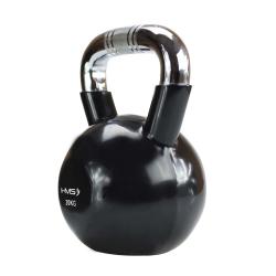 HMS Kettlebell s chrómovaným úchopom KTC 20 kg čierny