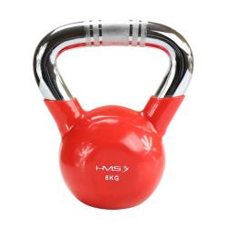 HMS Kettlebell s chrómovaným úchopom KTC 8 kg červený HMS Kettlebell s chrómovaným úchopom KTC 8 kg červený