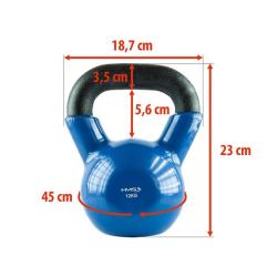 HMS KN 12 KG KETTLEBELL POKRYTÝ VINYLEM