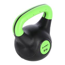 HMS Kompozitný kettlebell KPC06 Vin-Bell 6 kg zelený