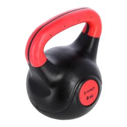 HMS Kompozitový kettlebell KPC08 Vin-Bell 8 kg červený