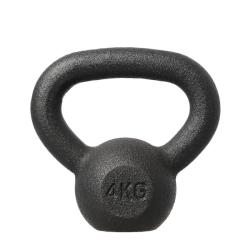 HMS Litinový kettlebell KZG04 4 kg, černý HMS Litinový kettlebell KZG04 4 kg, černý