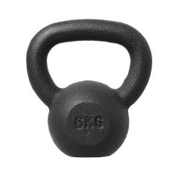 HMS Litinový kettlebell KZG06 6 kg, černý HMS Litinový kettlebell KZG06 6 kg, černý
