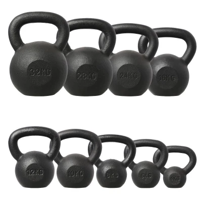 HMS Litinový kettlebell KZG06 6 kg, černý