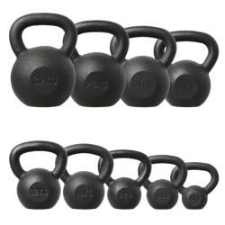 HMS Litinový kettlebell KZG08 8 kg, černý
