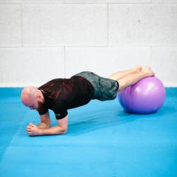 HMS Masážní gymnastický míč YB03N 55 cm fialový