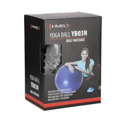 HMS Masážny gymnastický loptu YB03N 55 cm modrý