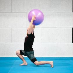 HMS Masážní gymnastický míč YB03N 65 cm světle šedý