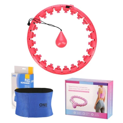 HMS Masážní hula hoop Home FH01 se závažím červená