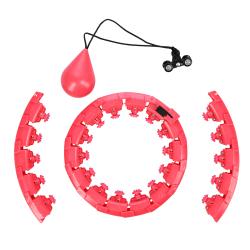 HMS Masážny hula hoop Home FH01 so závažím červená