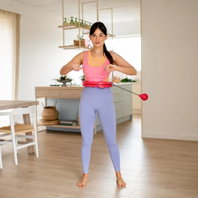 HMS Masážní hula hoop Home FH01 se závažím červená