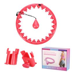 HMS Masážny hula hoop Home FH01 so závažím červená