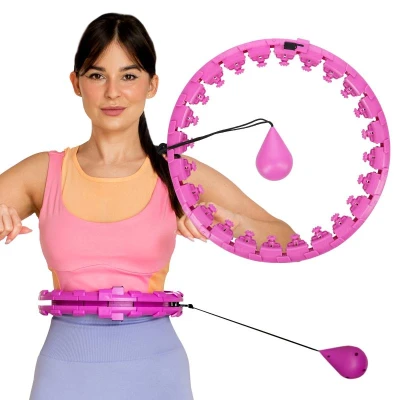 HMS Masážní hula hoop Home FH01 se závažím fialová