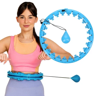 HMS Masážní hula hoop Home FH01 se závažím modrá