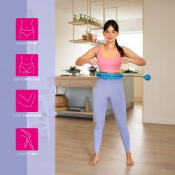 HMS Masážny hula hoop Home FH01 so závažím modrá