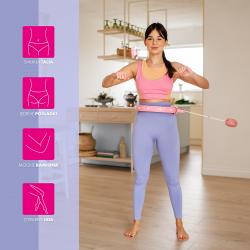 HMS Masážny hula hoop Home FH02 so závažím a počítadlom ružová