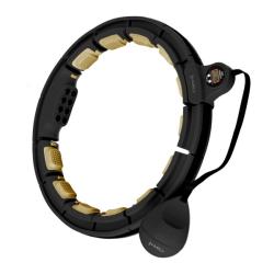 HMS Masážny hula hoop HHM13 so závažím, magnetmi a počítadlom čierna