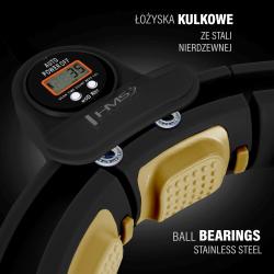 HMS Masážny hula hoop HHM13 so závažím, magnetmi a počítadlom čierna