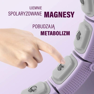HMS Masážní hula hoop HHM14 se závažím a počítadlem fialová