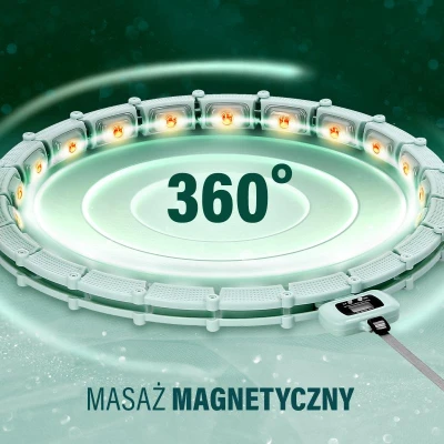 HMS Masážní hula hoop HHM14 se závažím a počítadlem zelená