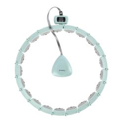 HMS Masážní hula hoop HHM14 se závažím a počítadlem zelená