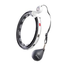 HMS Masážny hula hoop HHM15 so závažím, magnetmi a počítadlom čierna