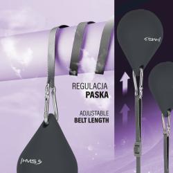 HMS Masážny hula hoop HHM15 so závažím, magnetmi a počítadlom čierna