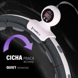 HMS Masážny hula hoop HHM15 so závažím, magnetmi a počítadlom čierna
