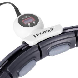 HMS Masážny hula hoop HHM15 so závažím, magnetmi a počítadlom čierna