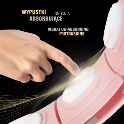 HMS Masážny hula hoop HHM15 so závažím, magnetmi a počítadlom ružová