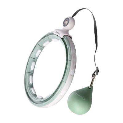 HMS Masážní hula hoop HHM15 se závažím, magnety a počítadlem zelená HMS Masážní hula hoop HHM15 se závažím, magnety a počítadlem zelená