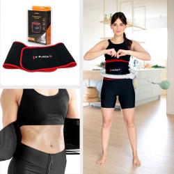 HMS Masážní hula hoop HHM15 se závažím, magnety a počítadlem zelená